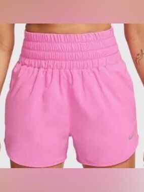 Nike Ultra High Rise Shorts Playful Pink Size M NEW
